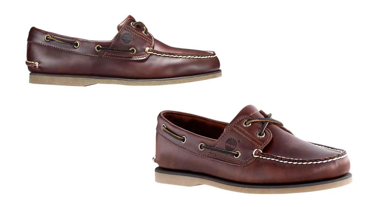 endeavor waxed leather boat shoe