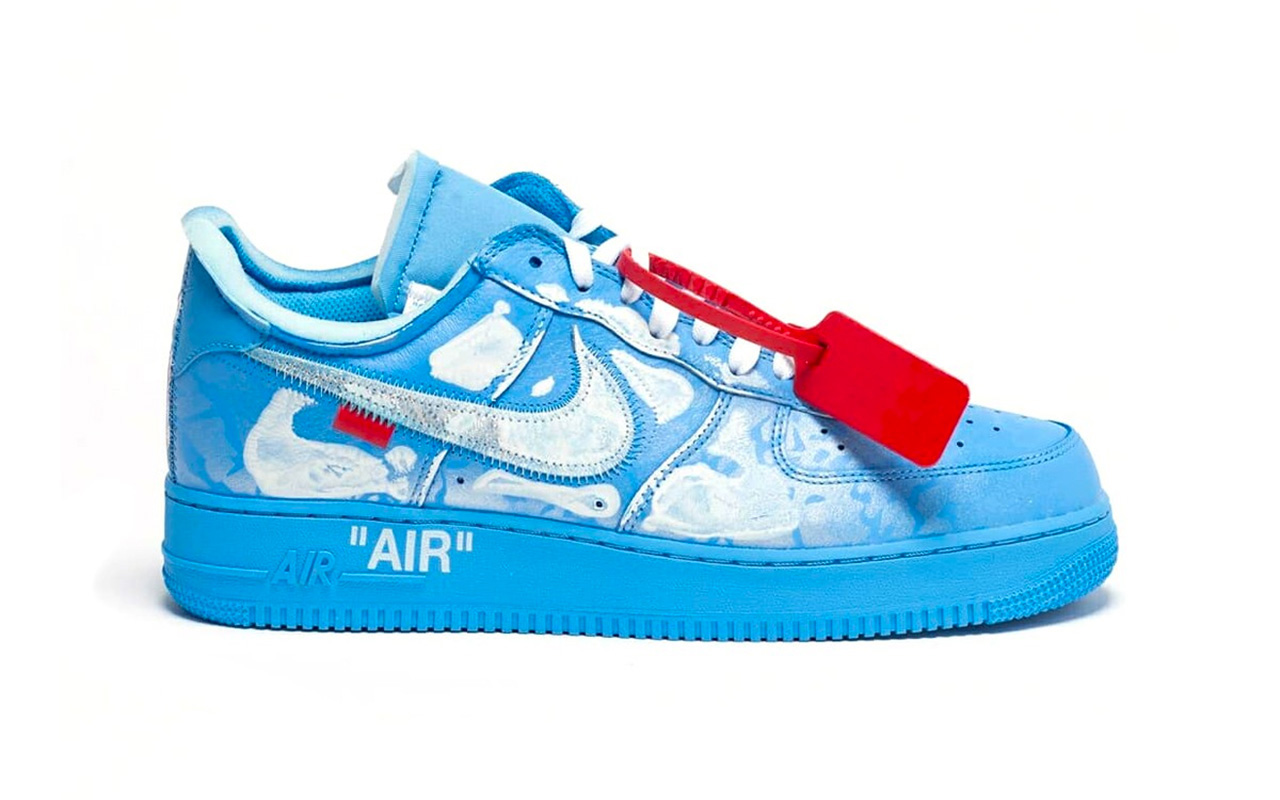 air force 1 blue bottom