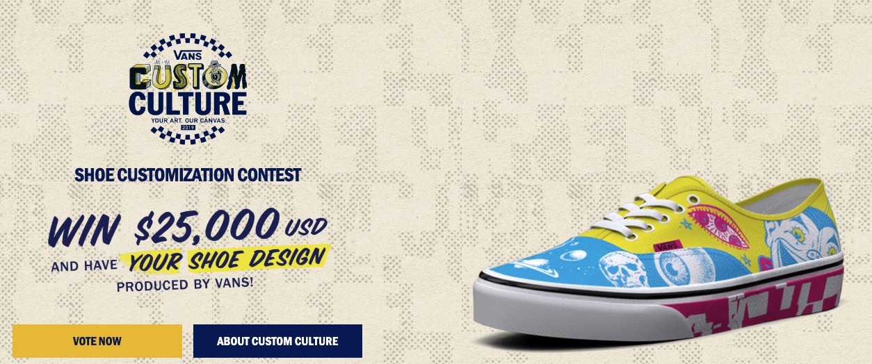 vans shoes custom contest