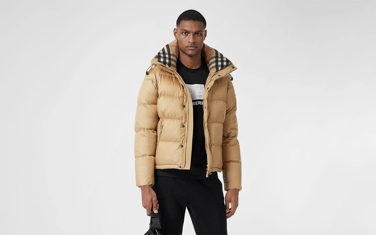 burberry goose down jacket men's