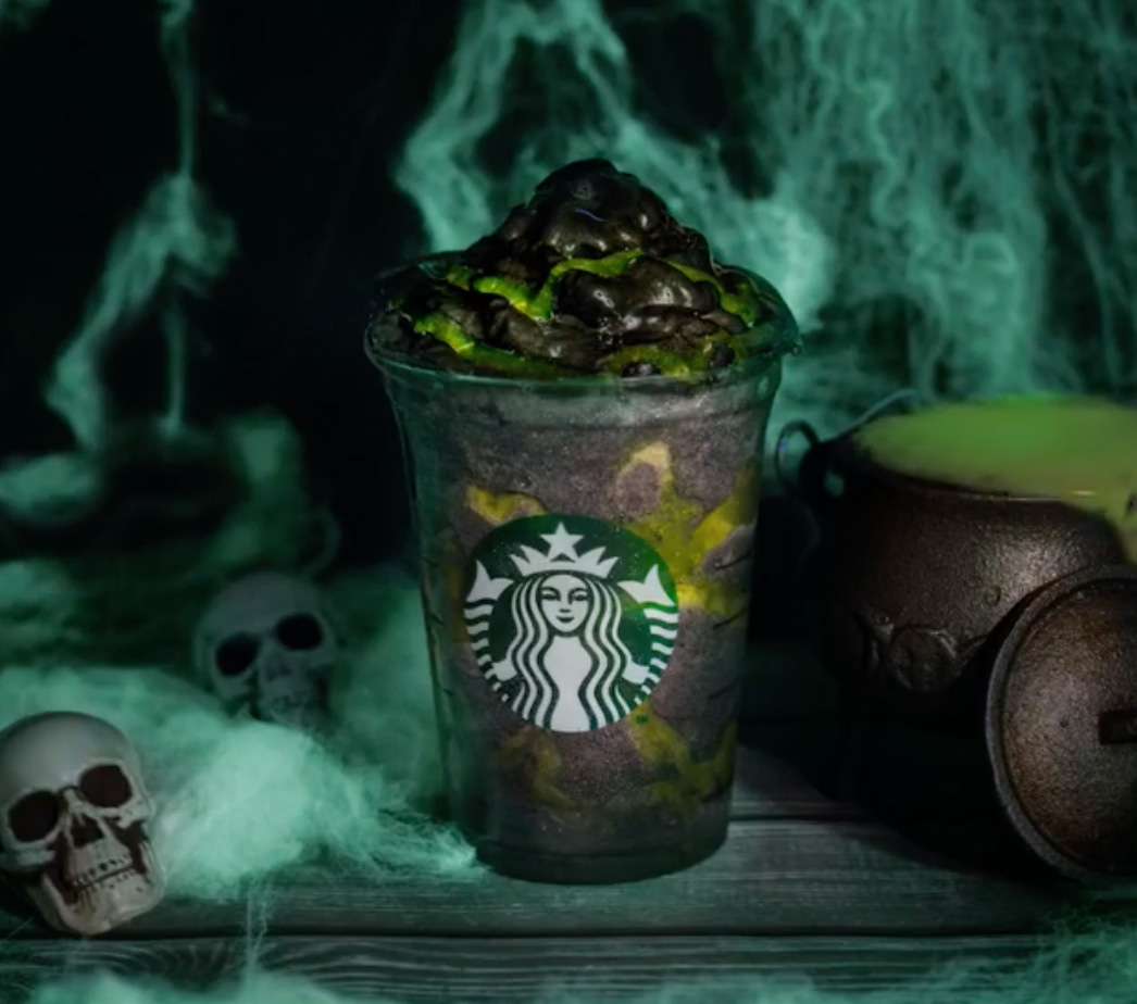 Starbucks Halloween Special Phantom Frappuccino has charcoal in it