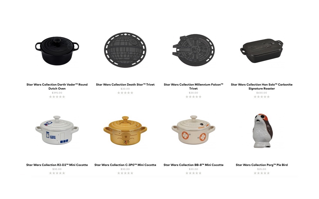 Star Wars Le Creuset Collection from galaxy far, far away - dlmag