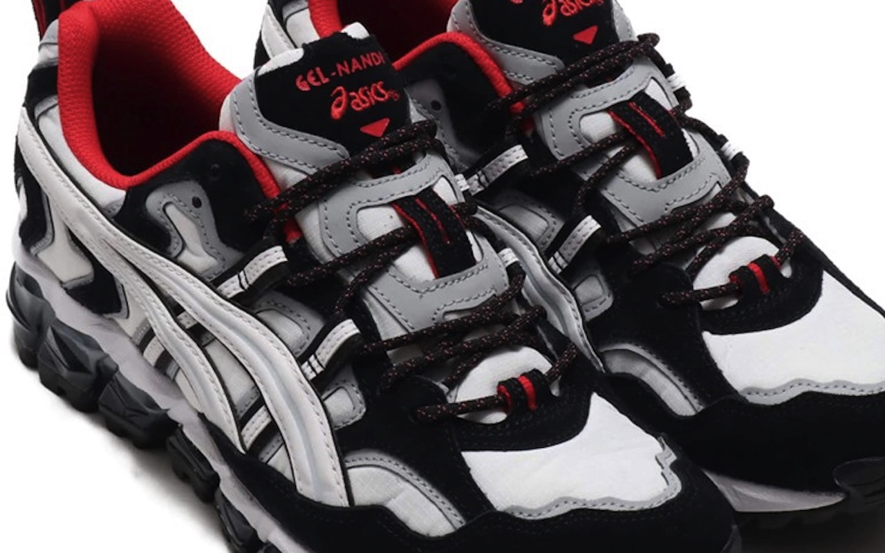 ASICS GEL-Nandi 360 gets a White/Black with Red accent version - dlmag