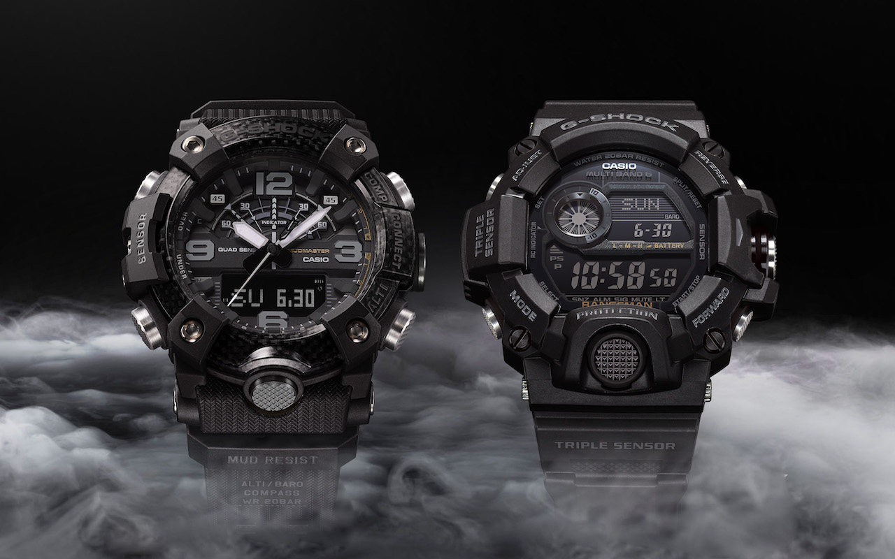 Casio G-Shock Master Of G Series Blackout Timepieces Image