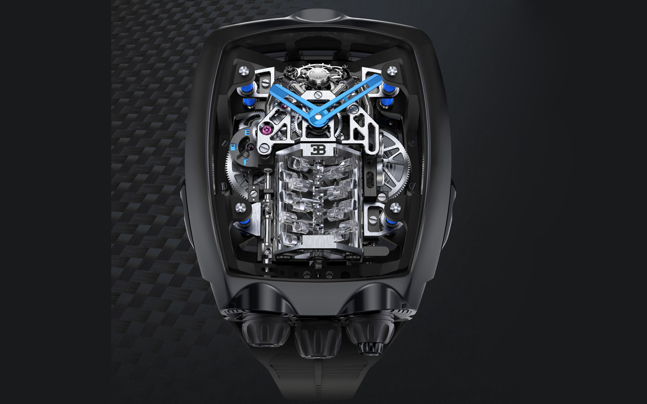 Chiron Tourbillon brings Bugatti's 16-cylinder engine to your wrist - dlmag