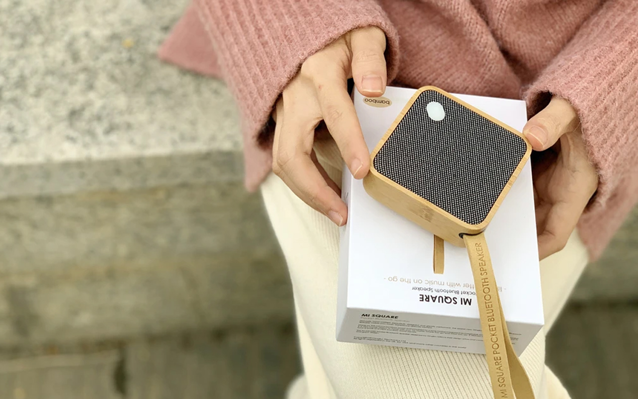 Gingko’s Mi Square Pocket Bluetooth Speaker is an ultimate travel