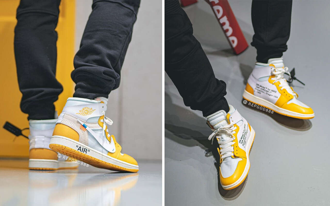 off white jordan one yellow
