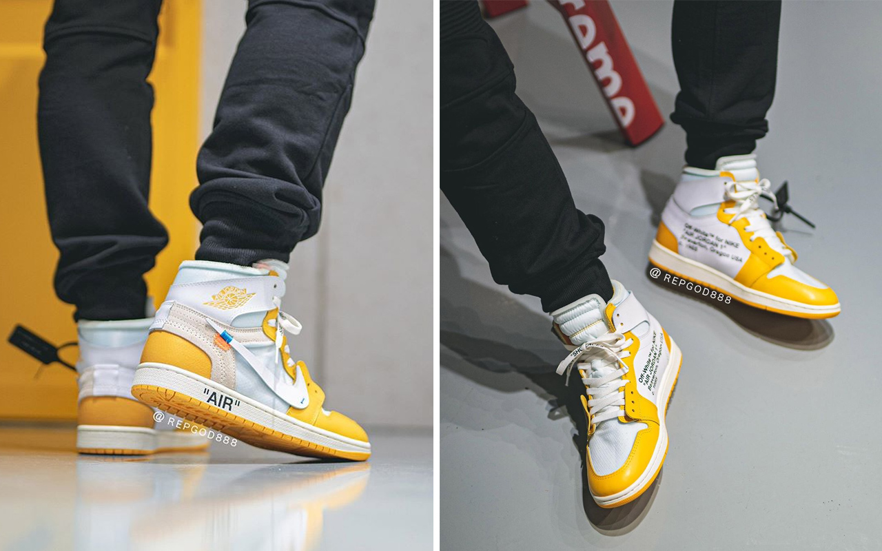 off white jordan yellow