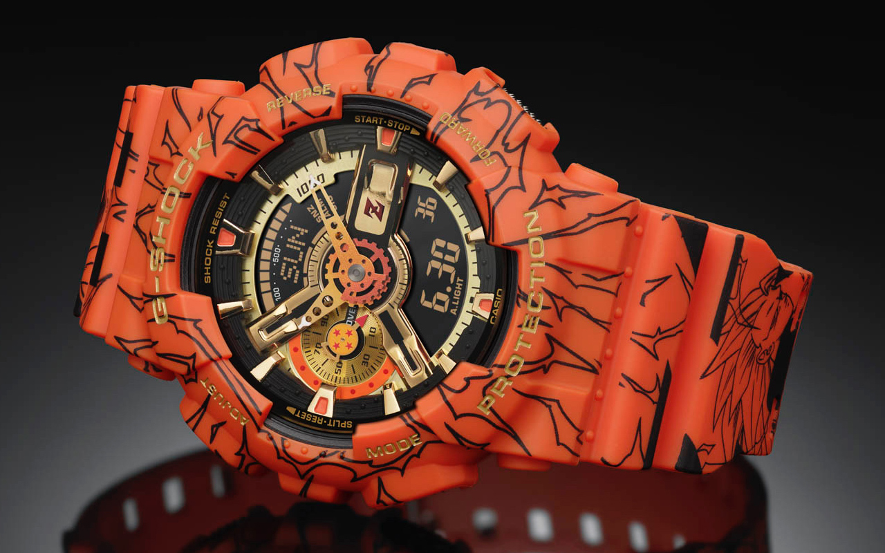 Casio G-Shock Dragon Ball GA110 limited edition watch on sale from Aug
