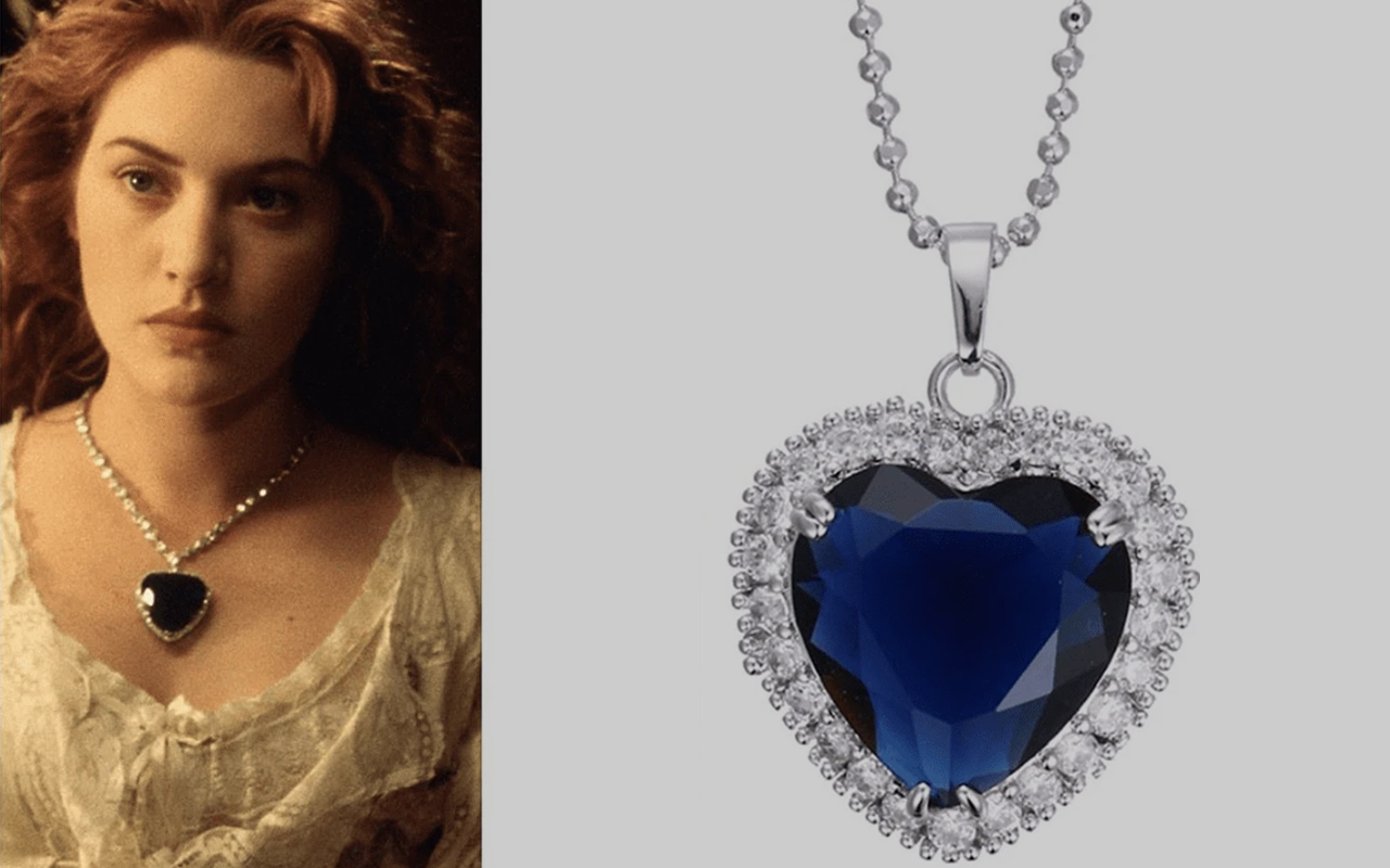 Titanic Heart Of The Ocean Pendant Gold Coin Movie Nude Woman Unique ...