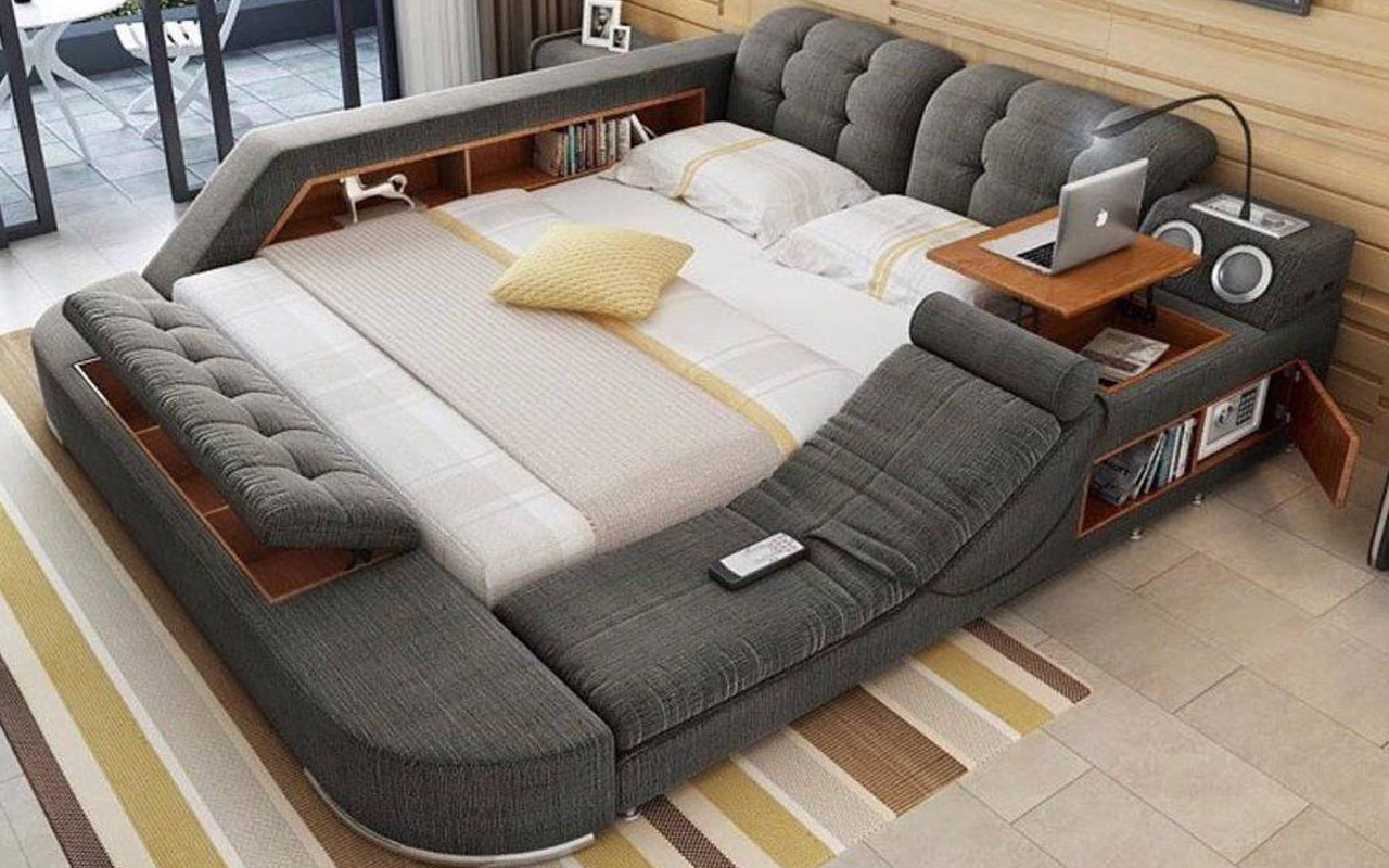smart bed shelves for air mattress