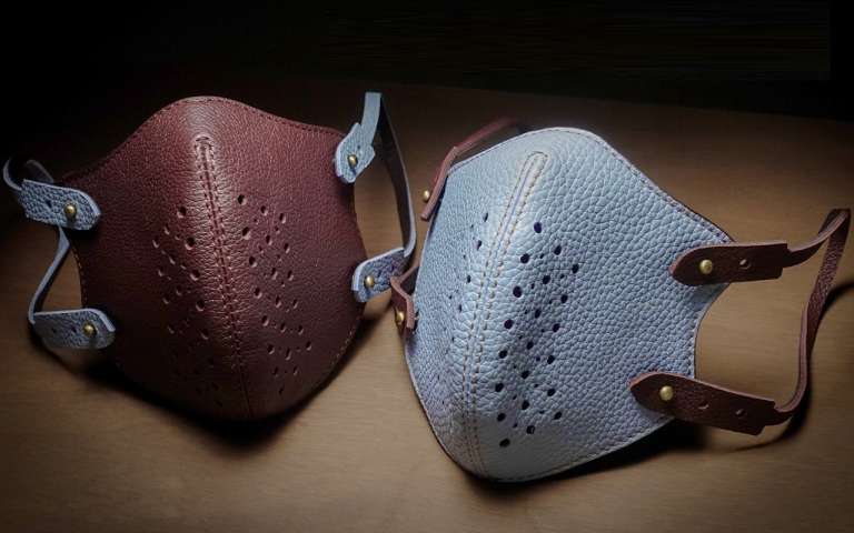 La Mascherina handcrafted leather face masks with washable filters ...