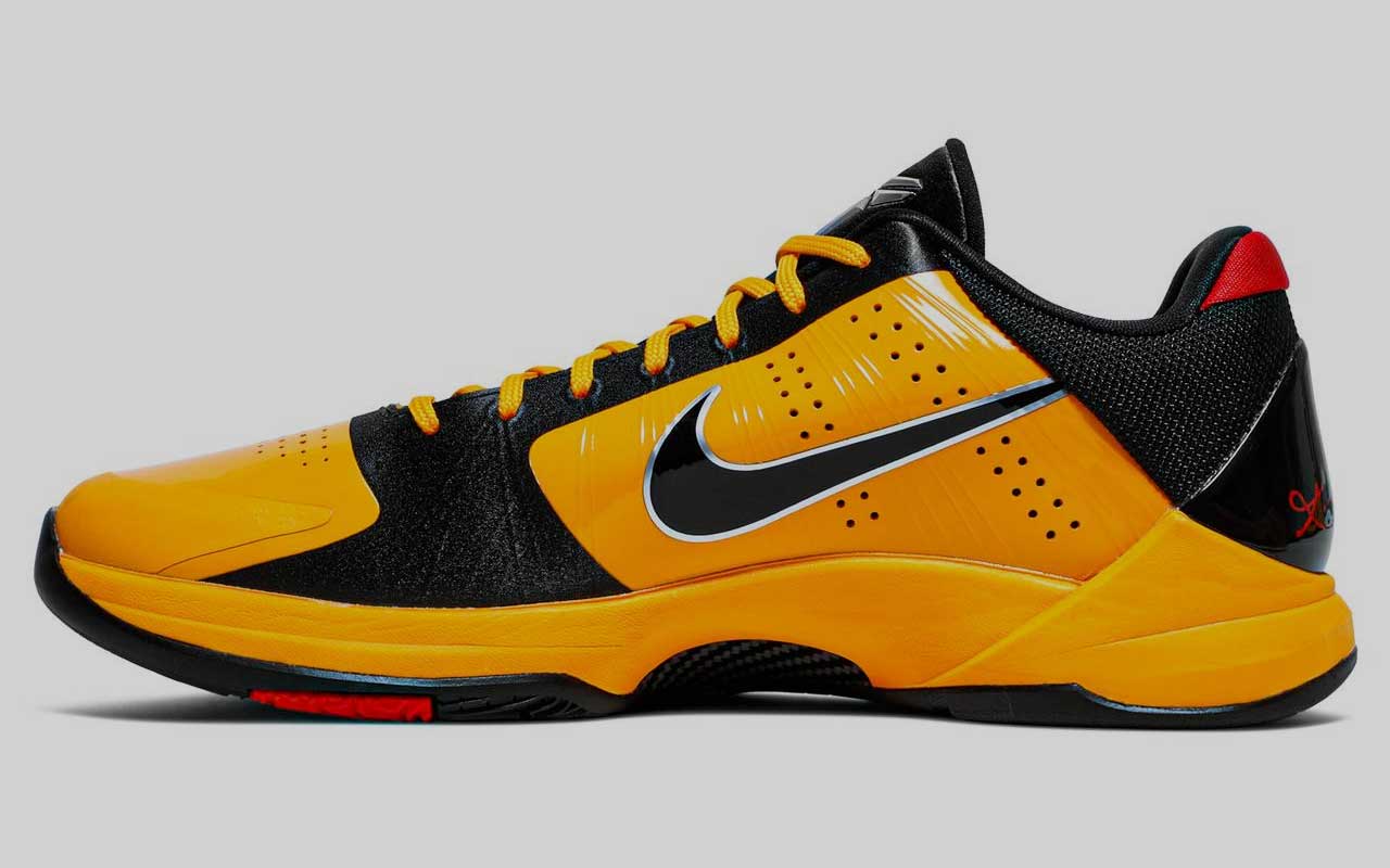 kobe 5 black and yellow