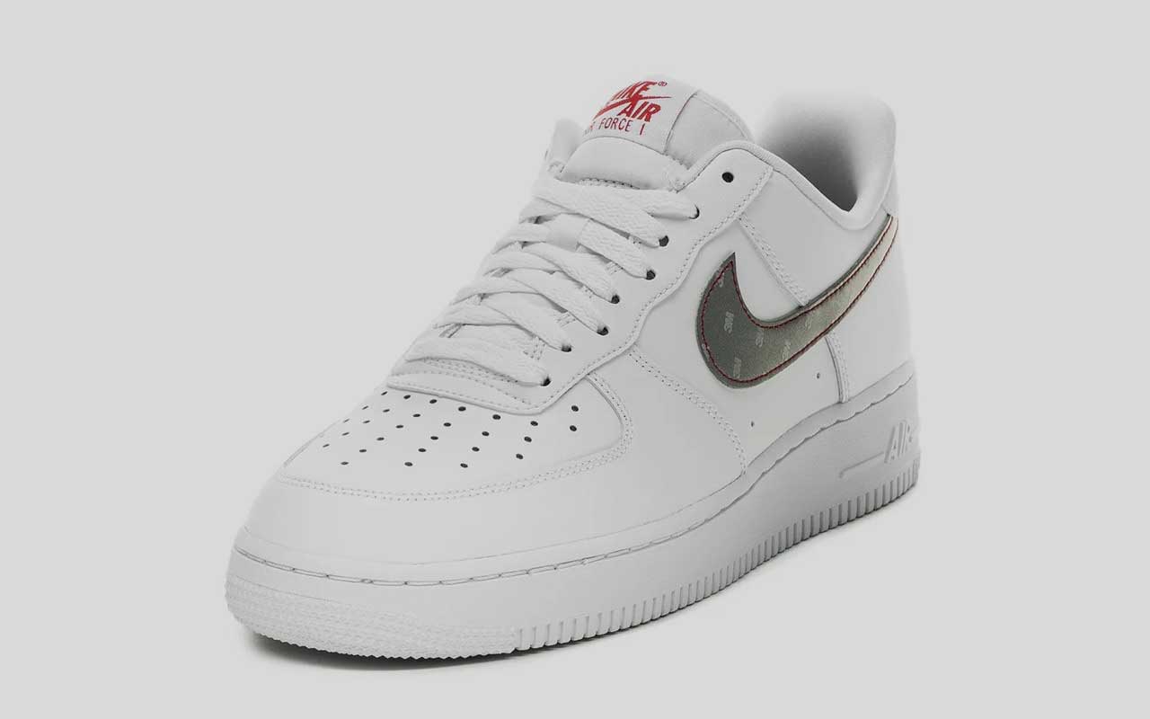 nike air force one silver