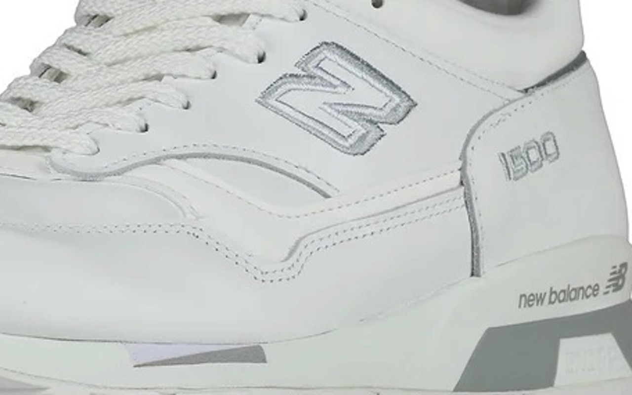 Made-In-UK New Balance 1500 White Silver Sneakers