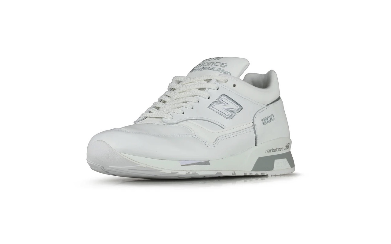 Made-In-UK New Balance 1500 White Silver