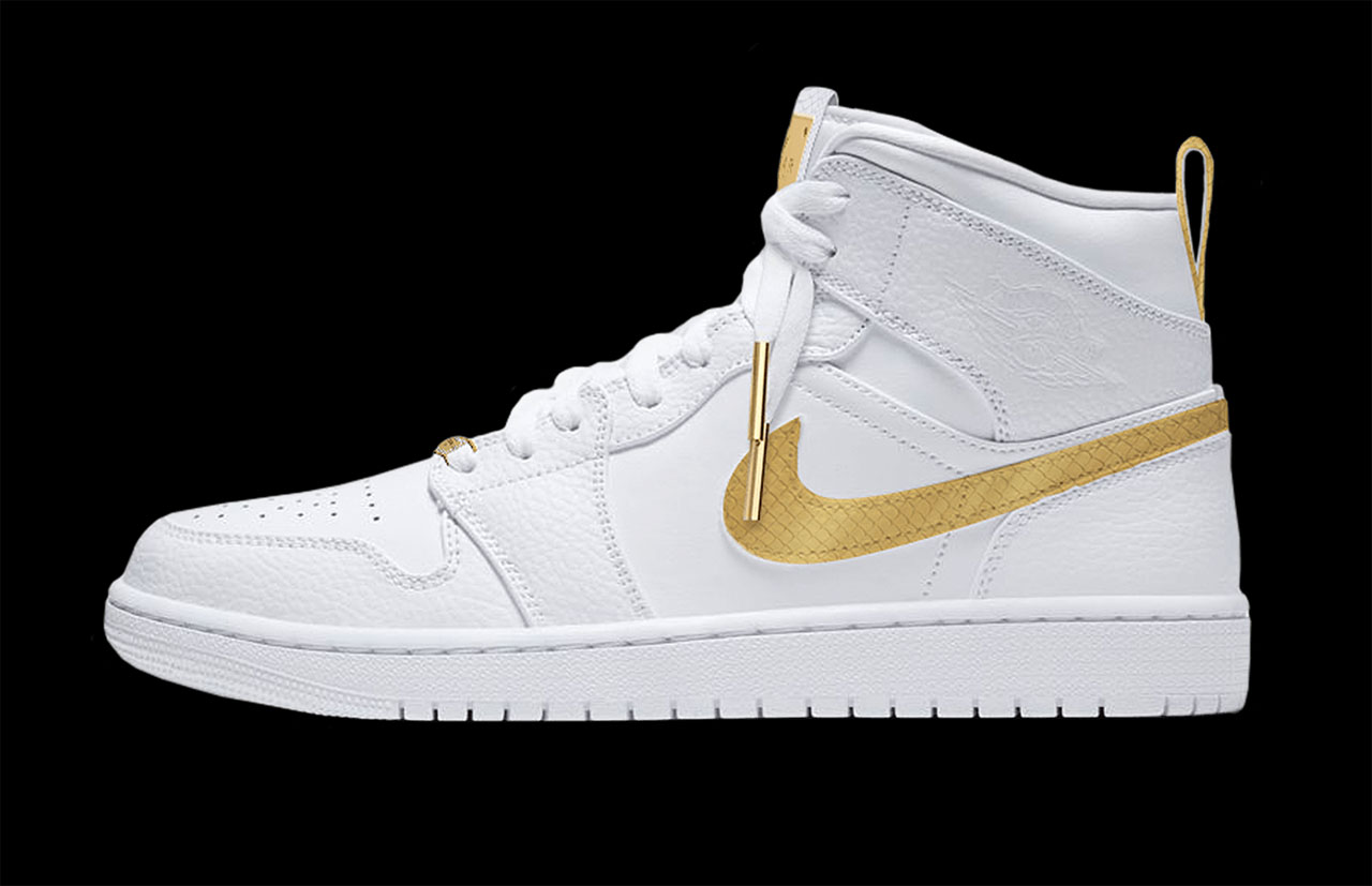 Caviar's Victory Gold Nike Air Jordan Gold hightops are true to their ...