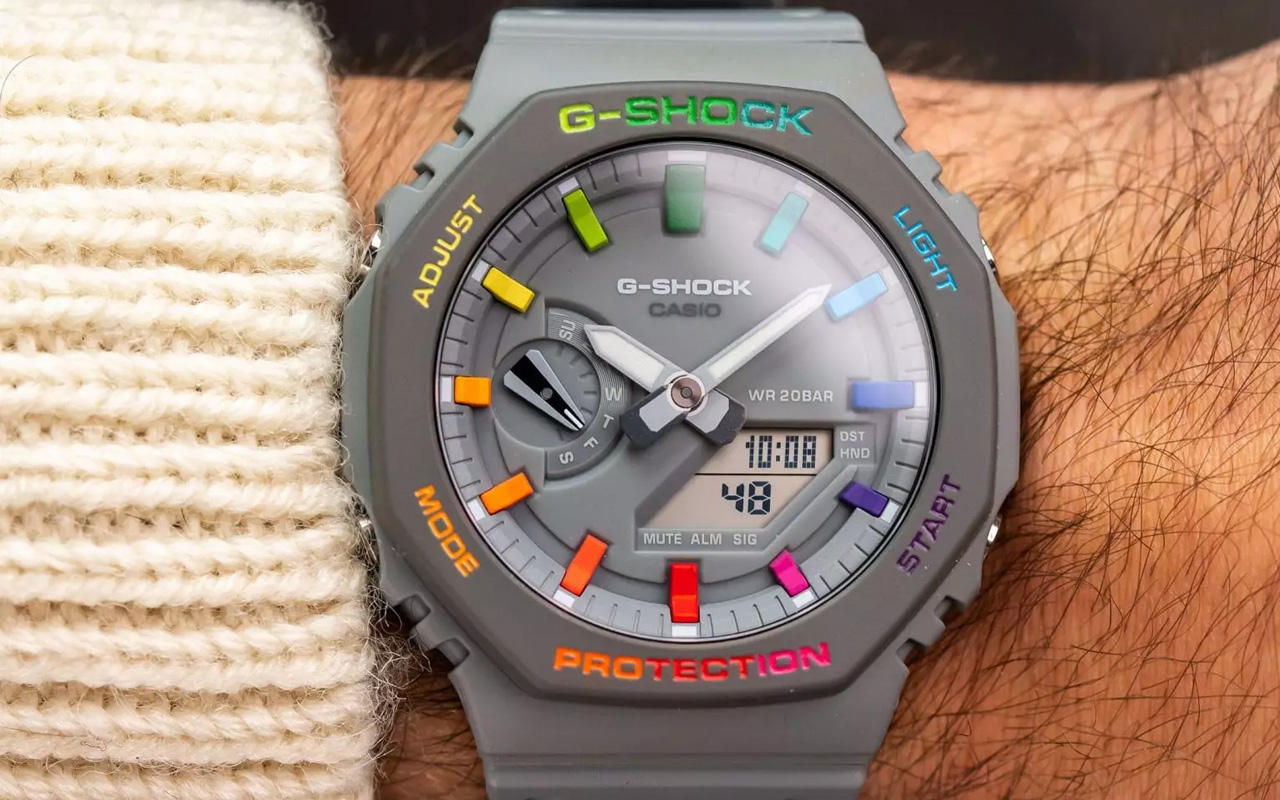 G shock casioak online rainbow