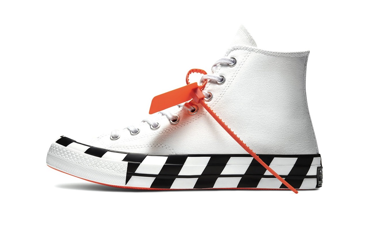 Off-White c/o Virgil Abloh - Enter raffle to win a pair of Off-White™  Converse sneakers signed by @VirgilAbloh Limited to 10 pairs, raffle open  now until July 30. All in support of @