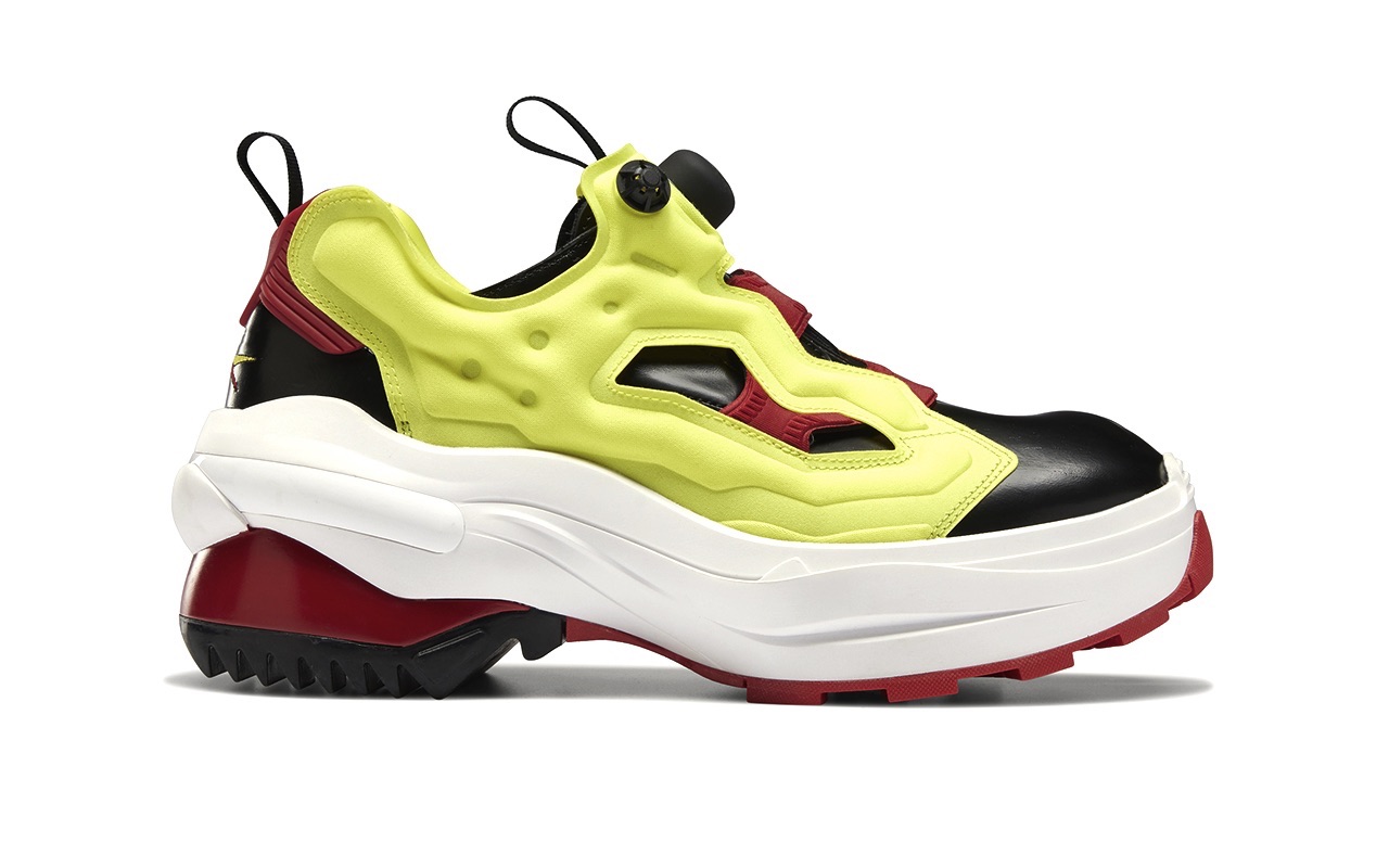 Maison Margiela Reebok Tabi Instapump Fury Oxford Yellow Red 2