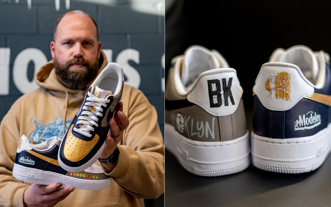 Modelo x Brooklyn Nets sneaker is limited-edition artwork for your feet -  dlmag