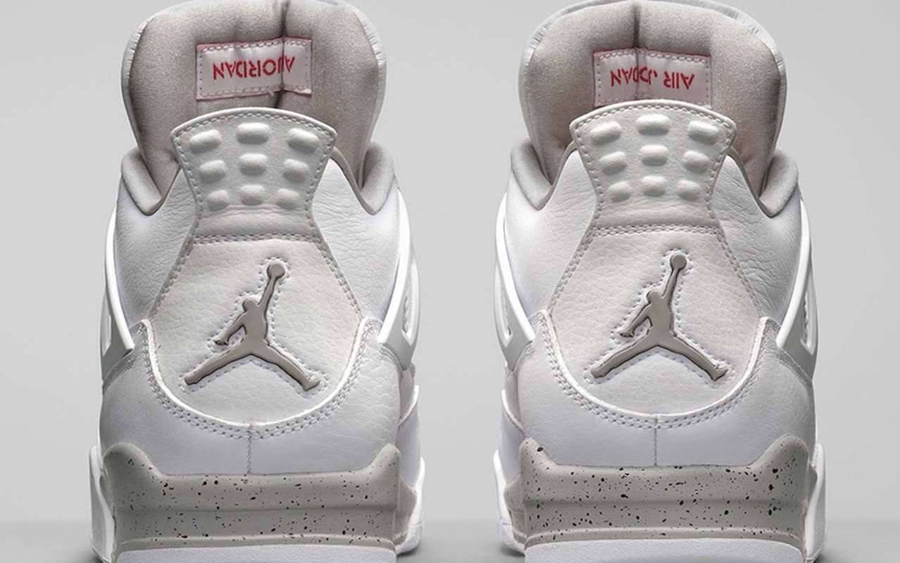 Nike Air Jordan 4 White Oreo Tech Grey Launch