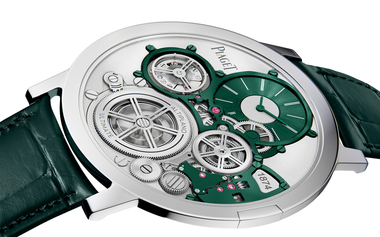 Forest green Piaget Altiplano Ultimate Concept La Cote Aux Fees