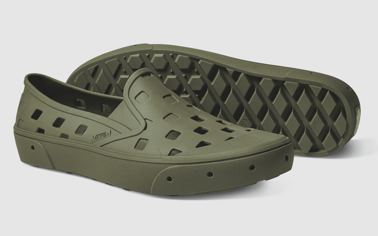 Vans Trek Slip-On is immensely flexible, rinsable rubber shoe - Daily ...