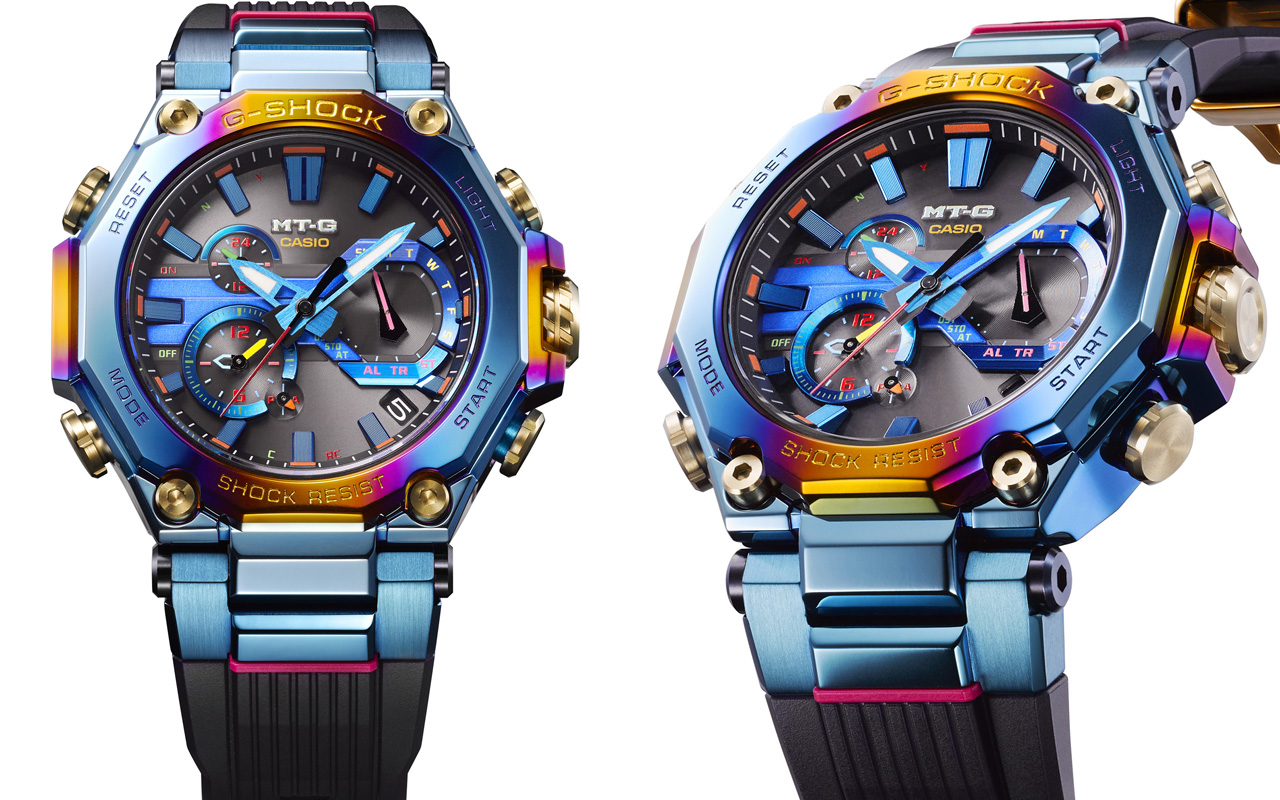 Casio G-Shock MT-G MTGB2000PH2A Blue Phoenix is a rainbow of colors ...