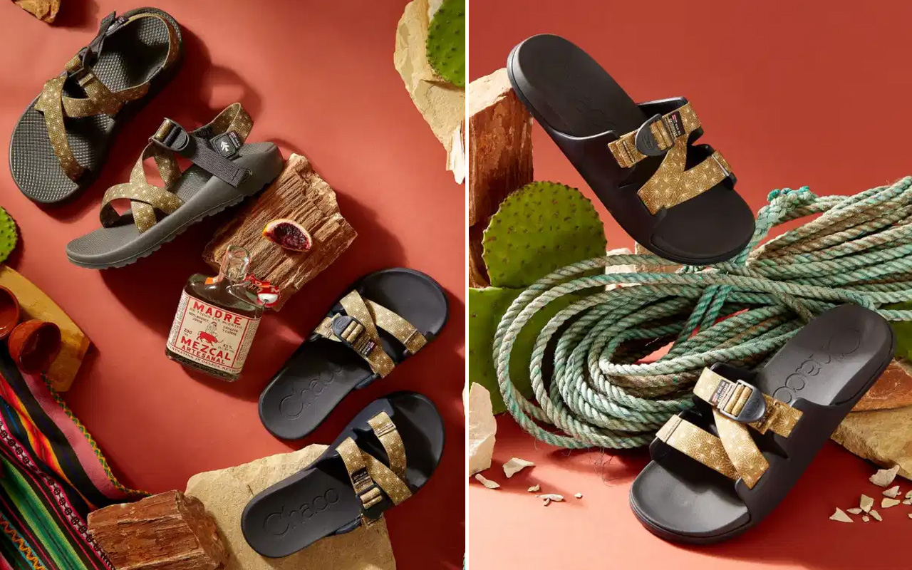 Huckberry x Chaco Olive Agave sandals will take you through the