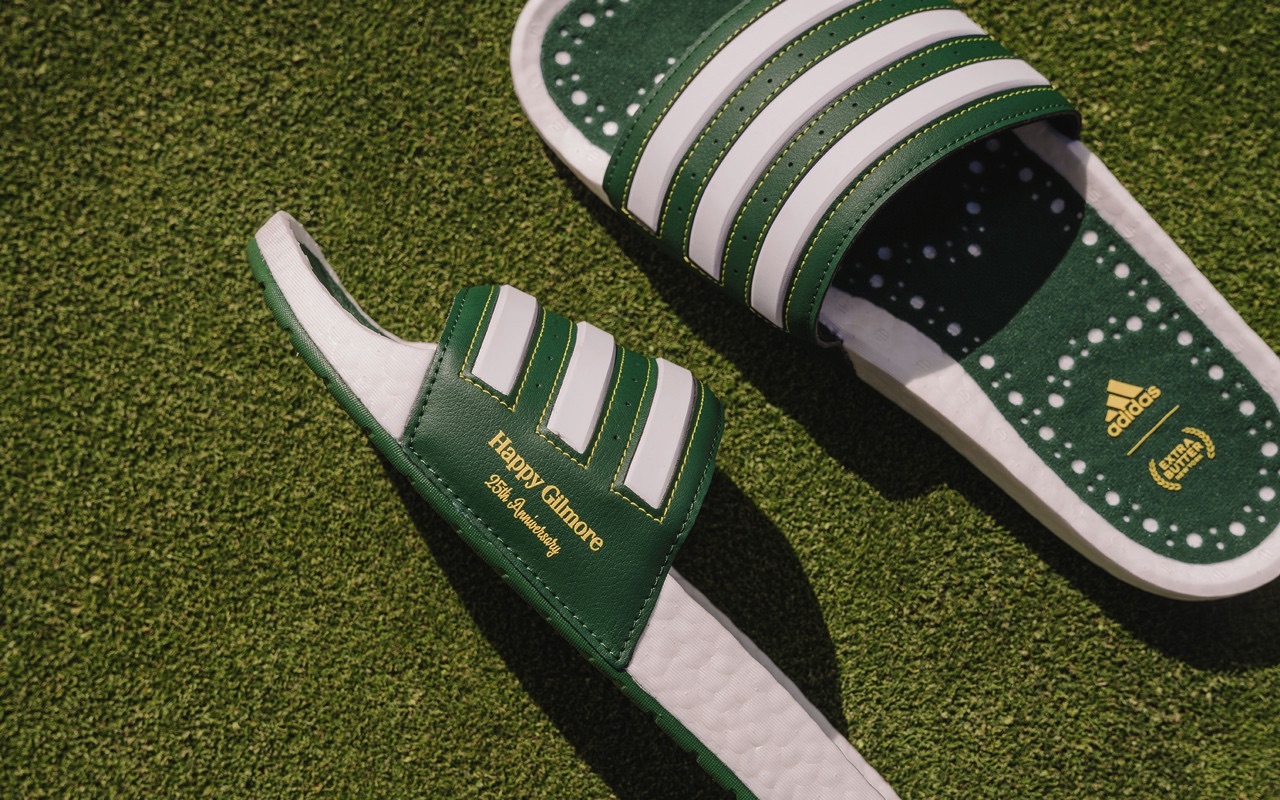 Extra Butter Adidas adilette BOOST Slide Happy Gilmore 25th Anniversary Edition Price