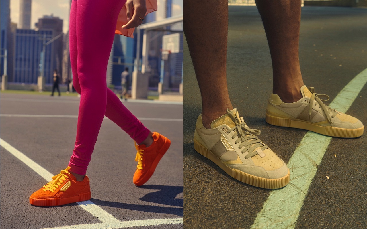 PJ Tucker Dolce Gabbana Miami Sneakers Orange Beige