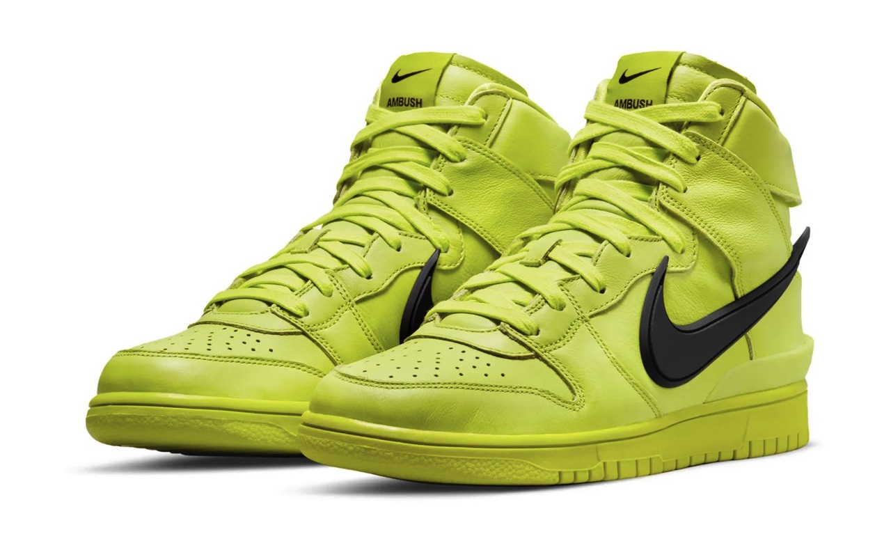 AMBUSH x Nike Dunk High Flash Lime Images