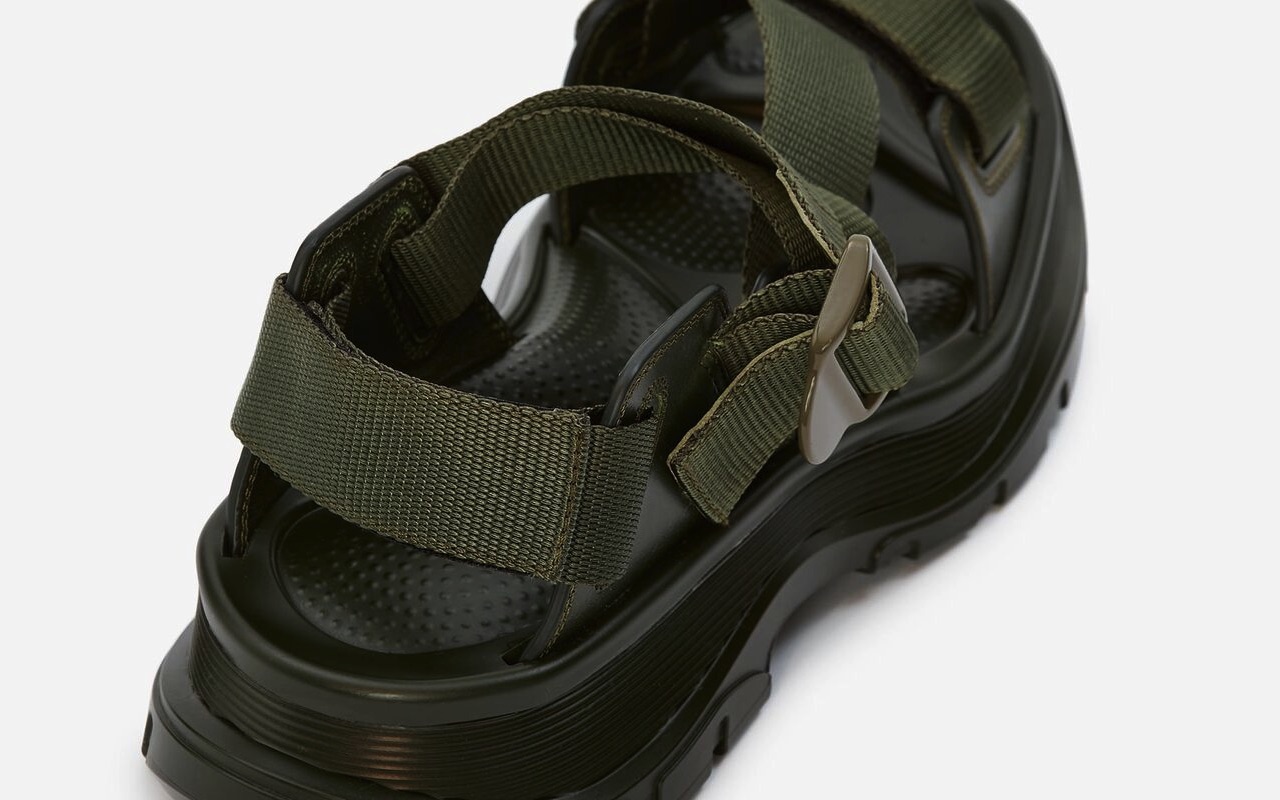 Alexander McQueen Tread Sandal Green