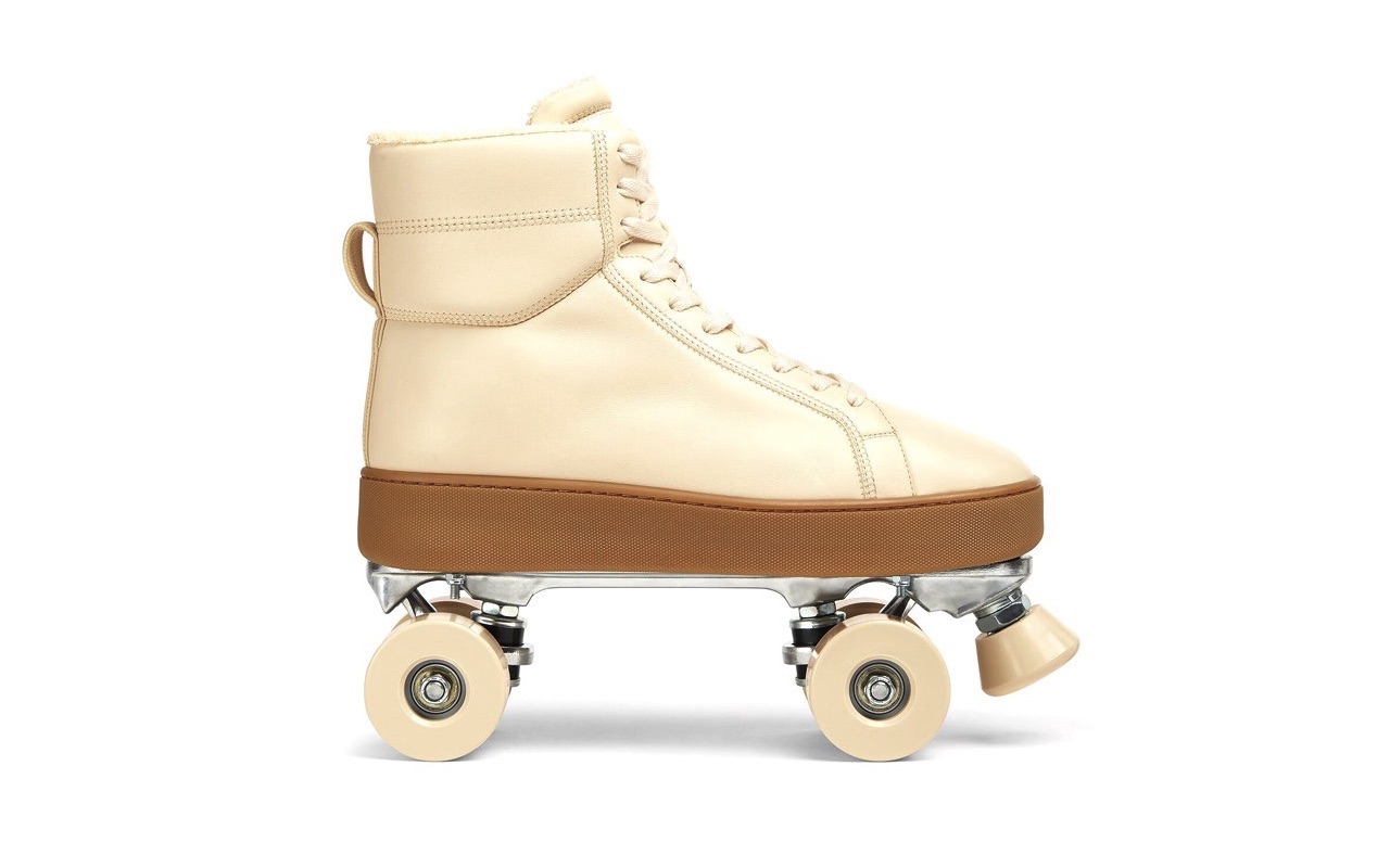 Bottega Veneta Quilt Roller Skates Sea Salt