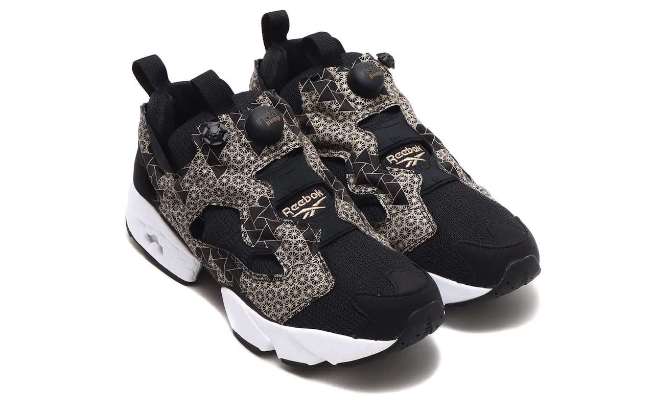 Reebok Instapump Fury Edo Kiriko Black White Golden Bronze 2021 Fall Winter