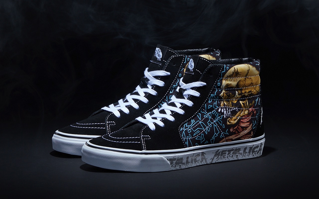 Vans Metallica Pushead 30 Year Anniversary Black Album Sk8 Hi