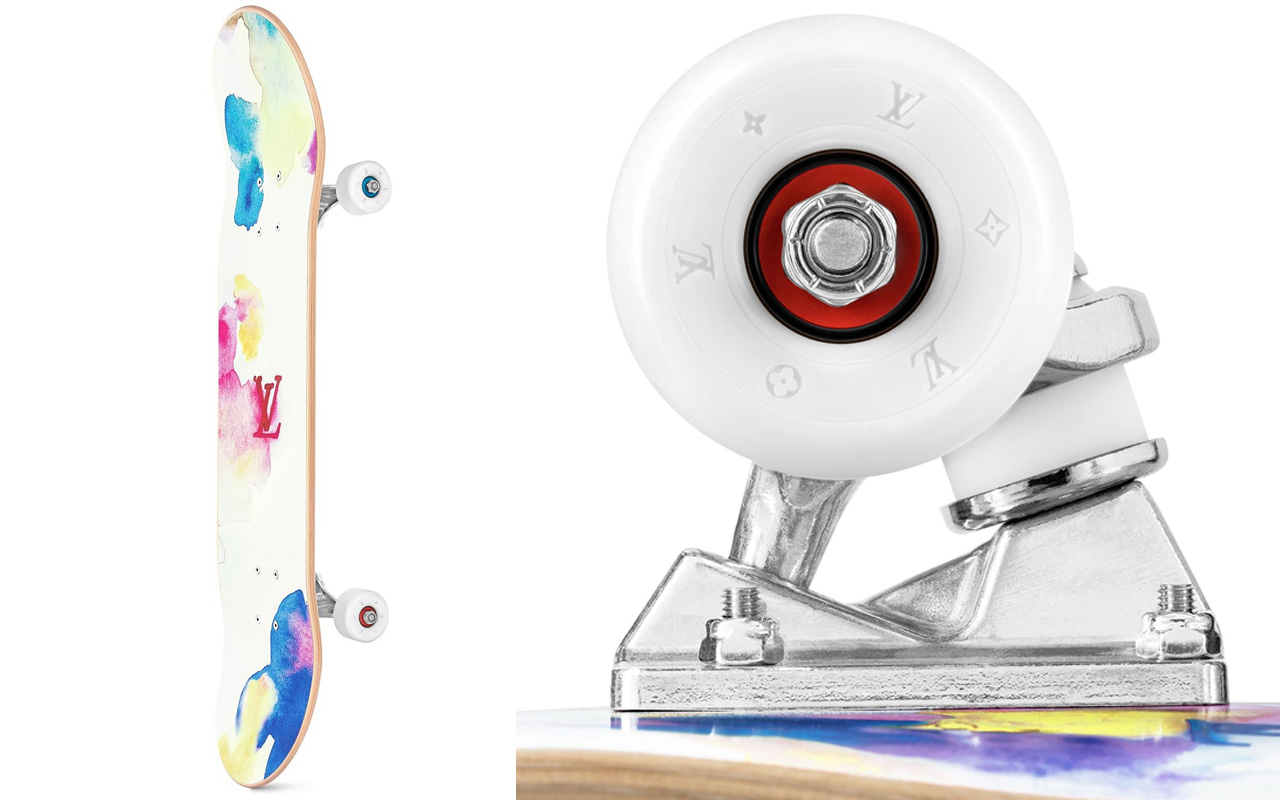 Louis Vuitton Watercolor Monogram Skateboard w/ Tags - White Skate Decks,  Collectibles - LOU684787