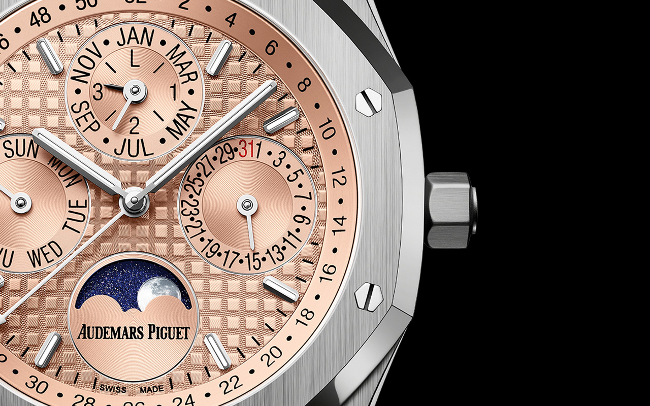 Audemars Piguet Royal Oak Perpetual Calendar with Salmon dial available