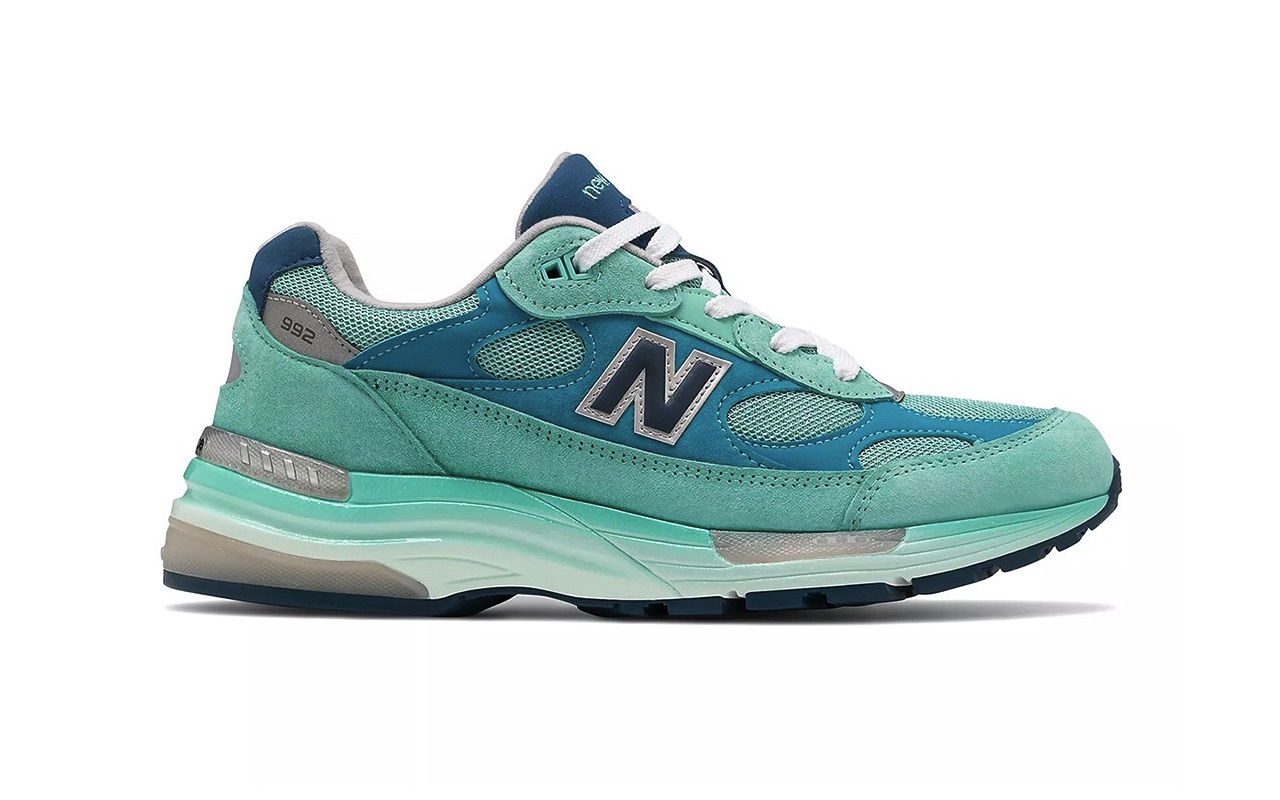 New Balance 992 Aqua Blue Colorway