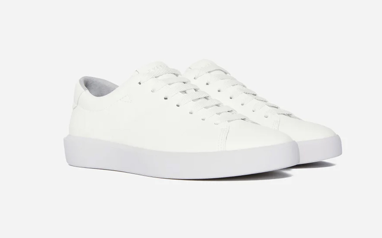 Everlane ReLeather Tennis Shoes is old-school staple in new sustainable ...