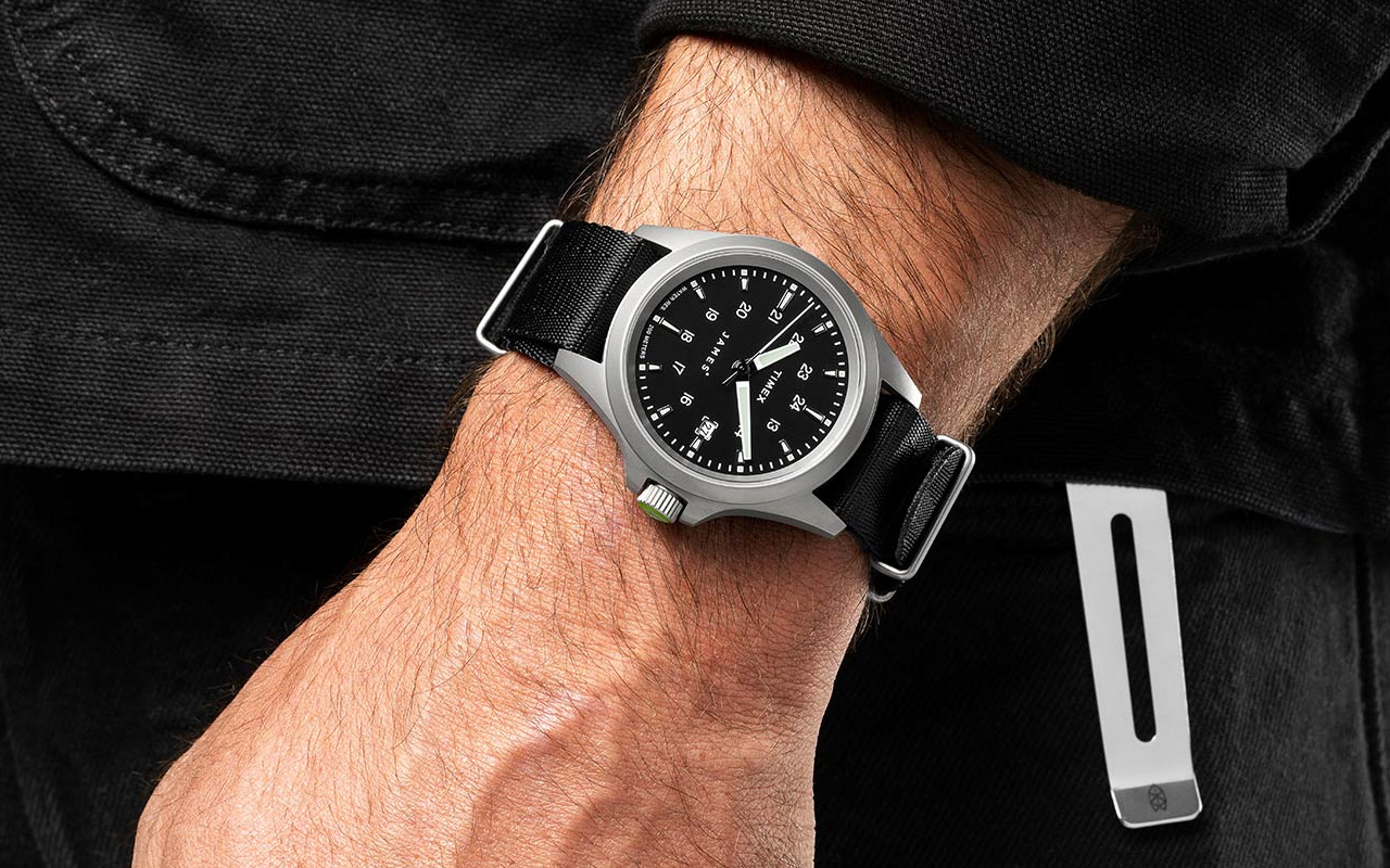 James Brand x Timex Expedition North Titanium Automatic Watch ...