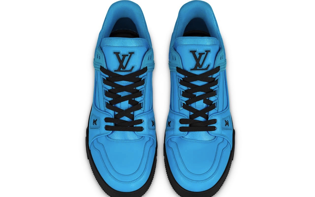 Tell me your shoe size,louis vuitton blue trainer #fashion #unboxing #