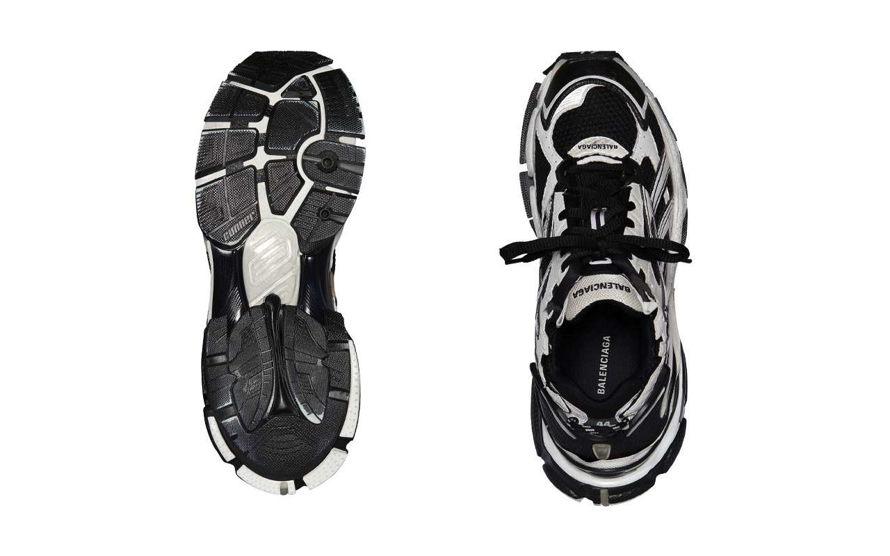 Balenciaga Runner Sneaker Black White Colorway