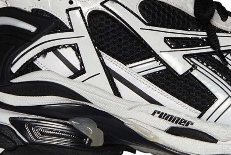 Balenciaga Runner Sneaker Black White Store