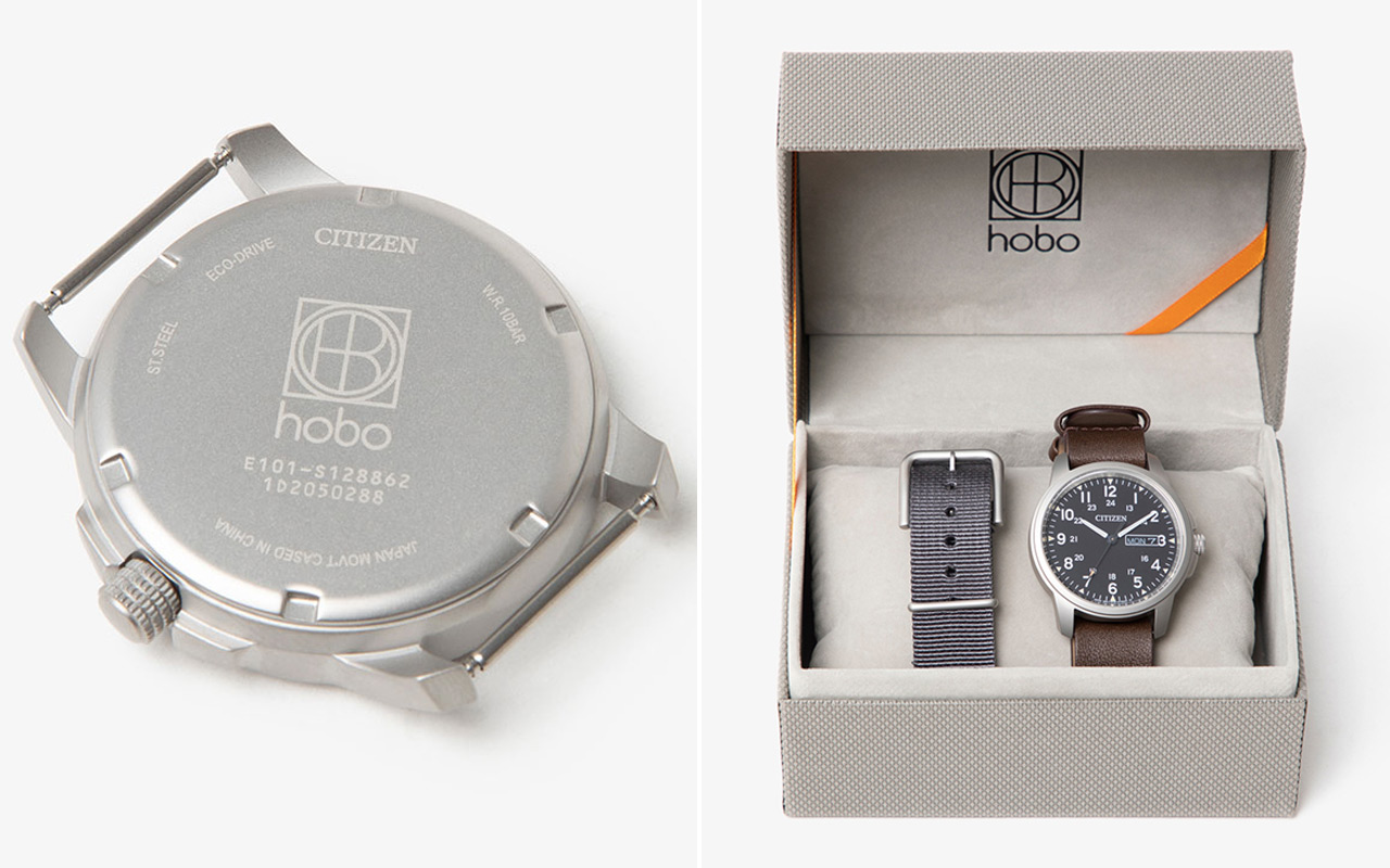 Simple and legible Citizen × hobo Eco-Drive is inspired by vintage