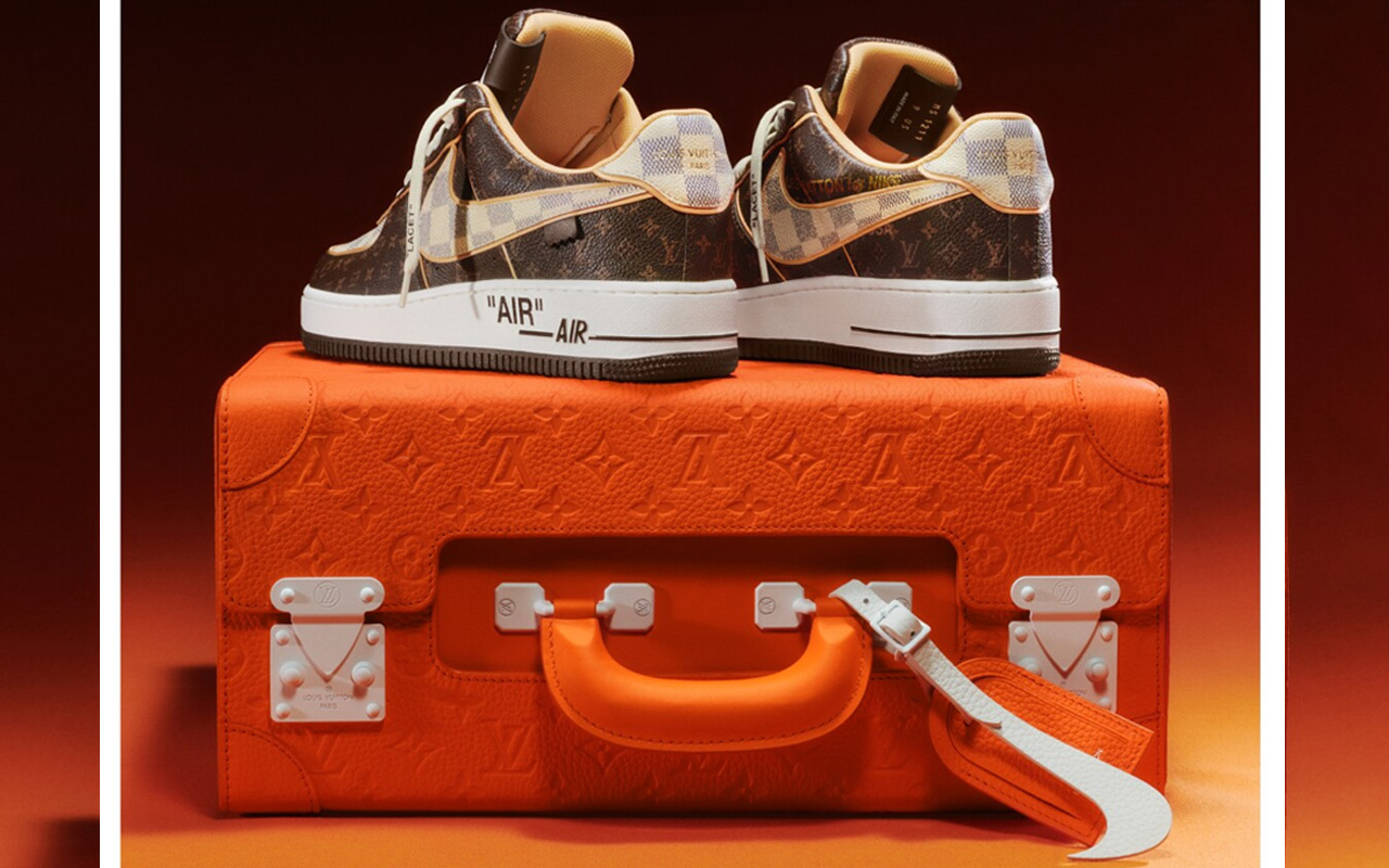 Virgil Abloh's Louis Vuitton Nike 'Air Force 1' Auctioned At Sotheby's –
