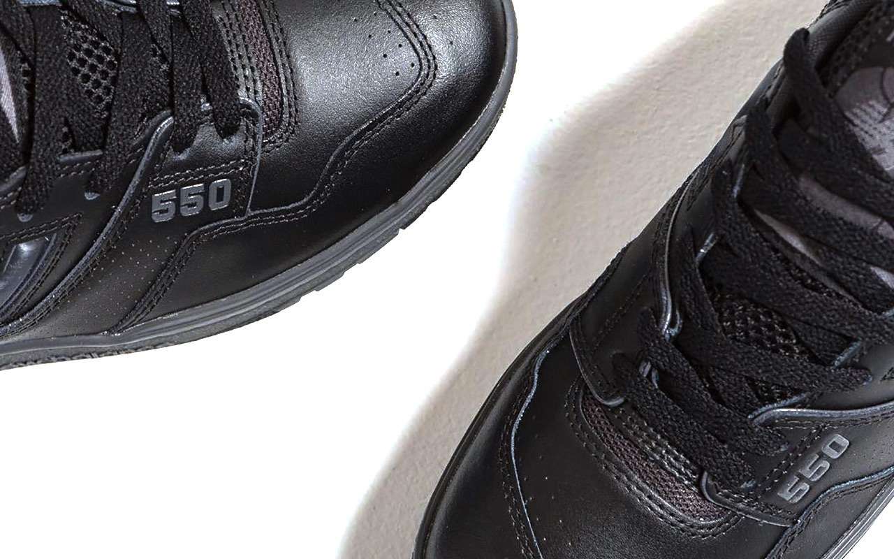 New Balance 550 Triple Black Sneakers