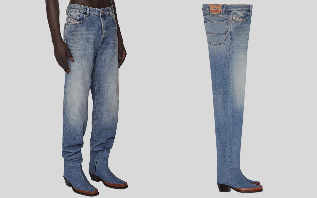 Partina City ik ben trots Wereldwijd Dive straight into your boots with Diesel's new pair of high waist jeans -  dlmag