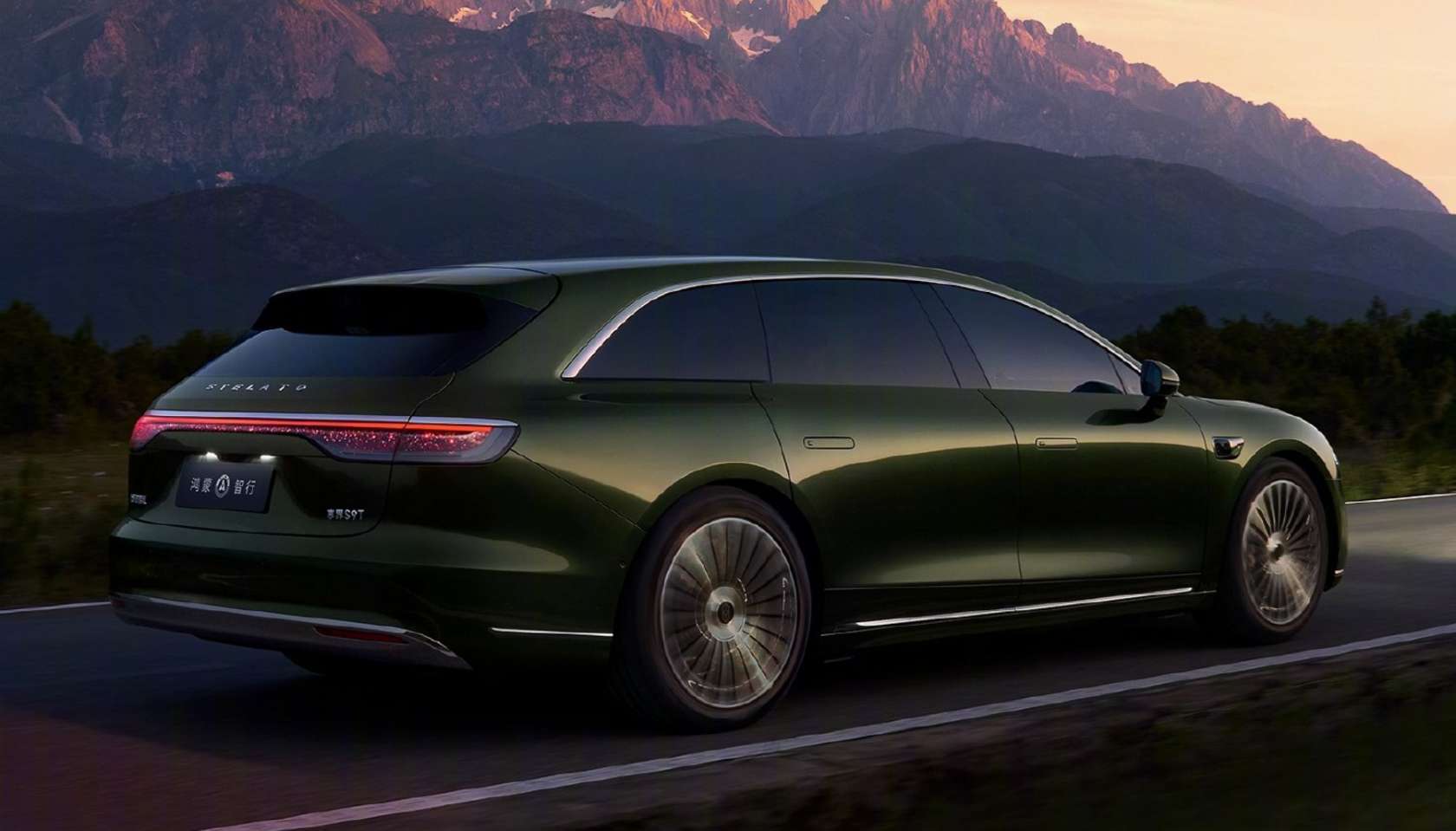 Stelato S9T wagon exterior design showing European estate proportions